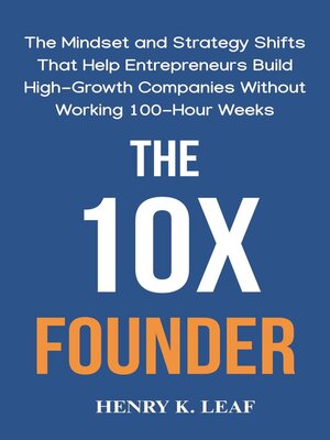 cover image of The 10X Founder